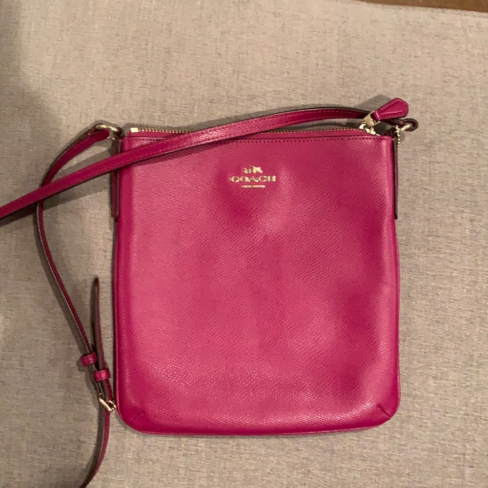 Magenta Coach purse